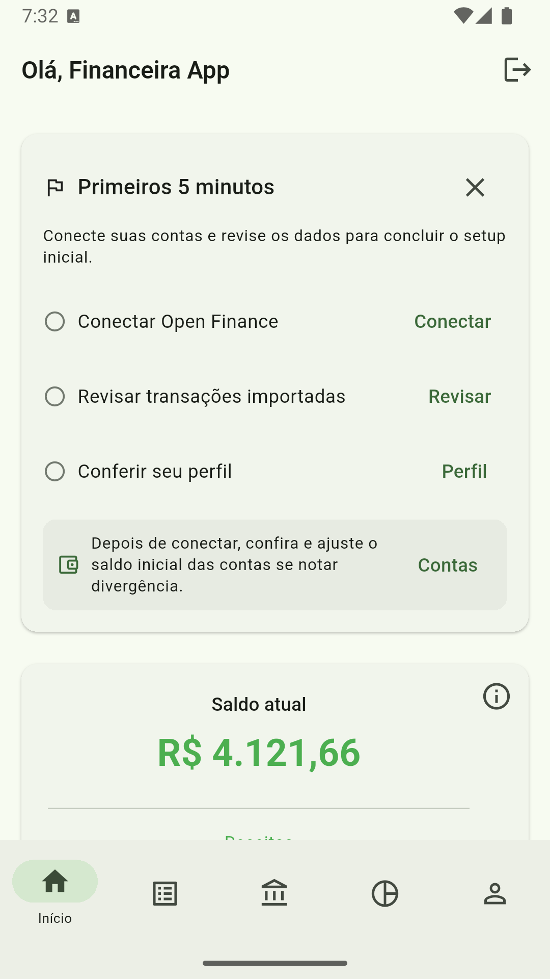 Primeiros passos