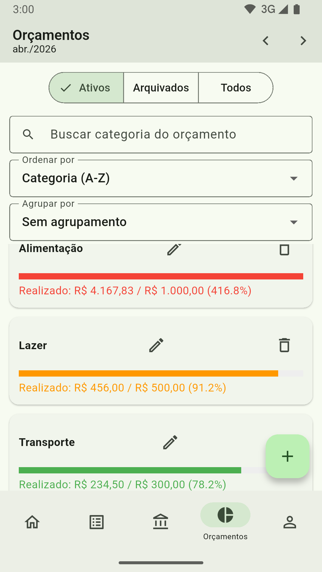 Orçamentos